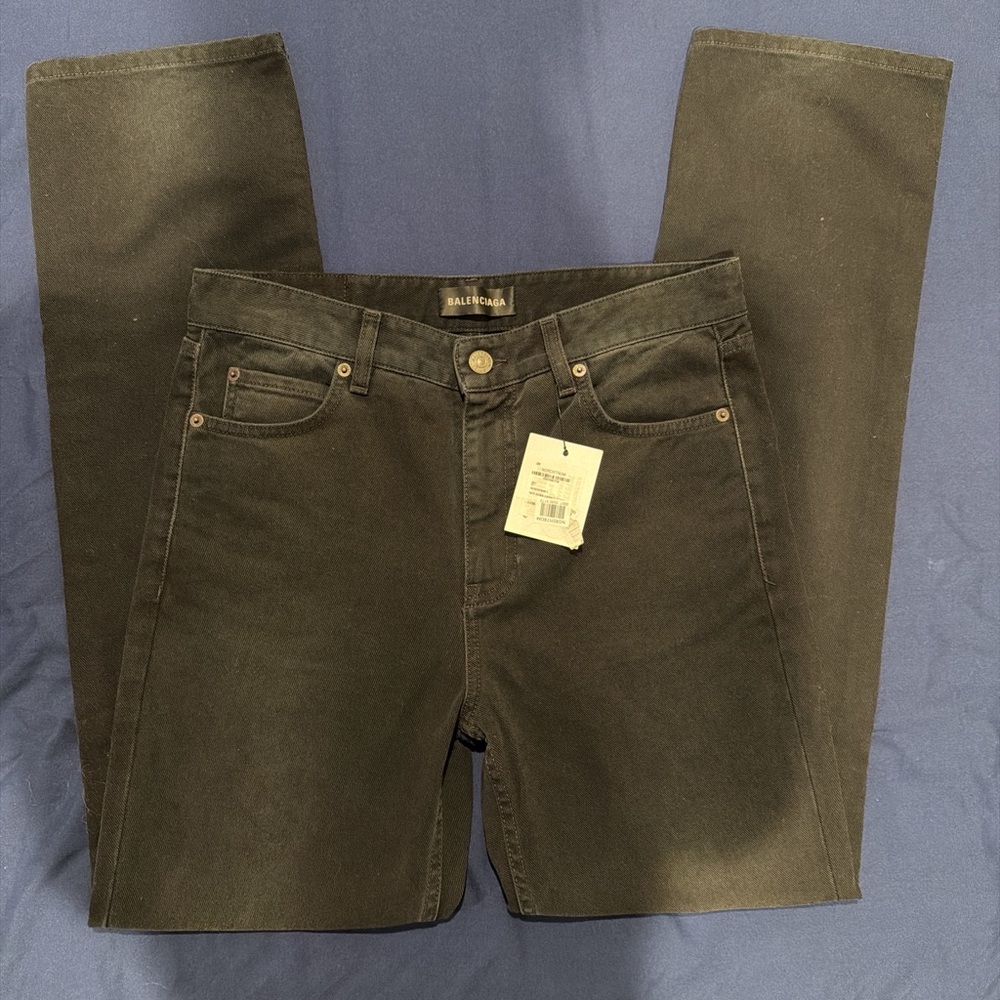 Balenciaga Men’s Black Straight-Leg Jeans